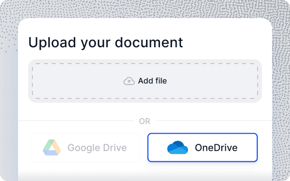 Connect OneDrive